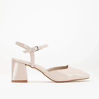 Forever & Always Womens Kayla Block Heel Pumps