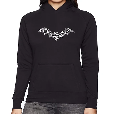 LA Pop Art Bat Pics - Women's Word Hooded Sweatshirt