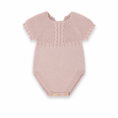 Laurenza's Baby Girls Spring Knit Romper