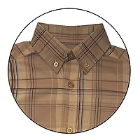 Gioberti Boy's Long Sleeve Button Down Plaid Checkered Shirt