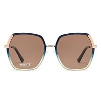 AGP PARIS Women's Square Acetate Polarized Lens UV400 Sunglasses