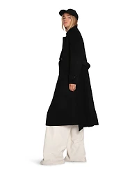 Belle & Bloom Womens Front Runner Wool Blend Belted Coat