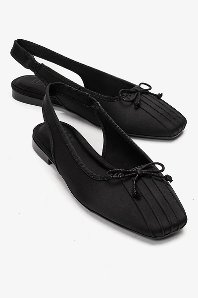 Prologue Shoes Womens Zelvia Bow Slingback Ballet Flat