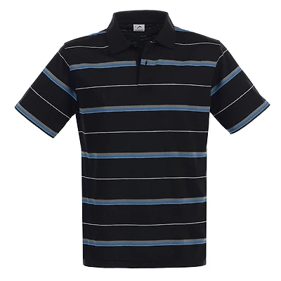 Gioberti Men's Multiple Stripe Polo Shirt