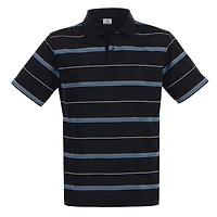 Gioberti Men's Multiple Stripe Polo Shirt