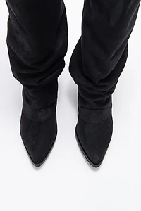 Prologue Shoes Womens Elaris Block Heel Knee High Boot