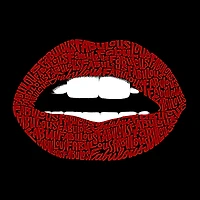 LA Pop Art Fabulous Lips - Women's Word Hooded Sweatshirt