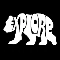 LA Pop Art Explore - Women's Word Hooded Sweatshirt