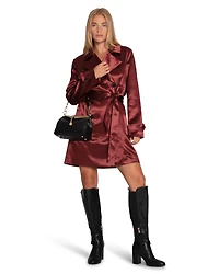 Belle & Bloom Womens Will You Stay Trench Dress