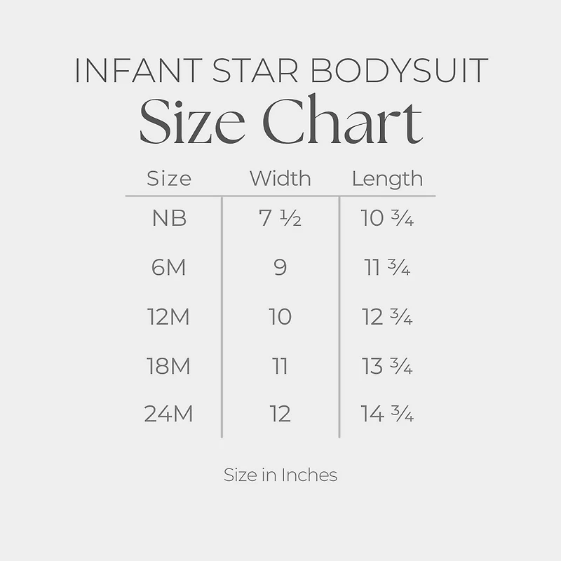 The Juniper Shop - Made USA Wavy Baby Short Sleeve Star Bodysuit