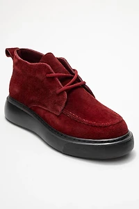 Forever & Always Womens Lilya Leather Chukka Boot