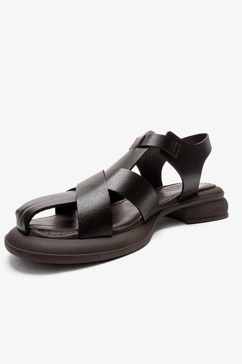 Forever & Always Womens Guido Leather Sandals