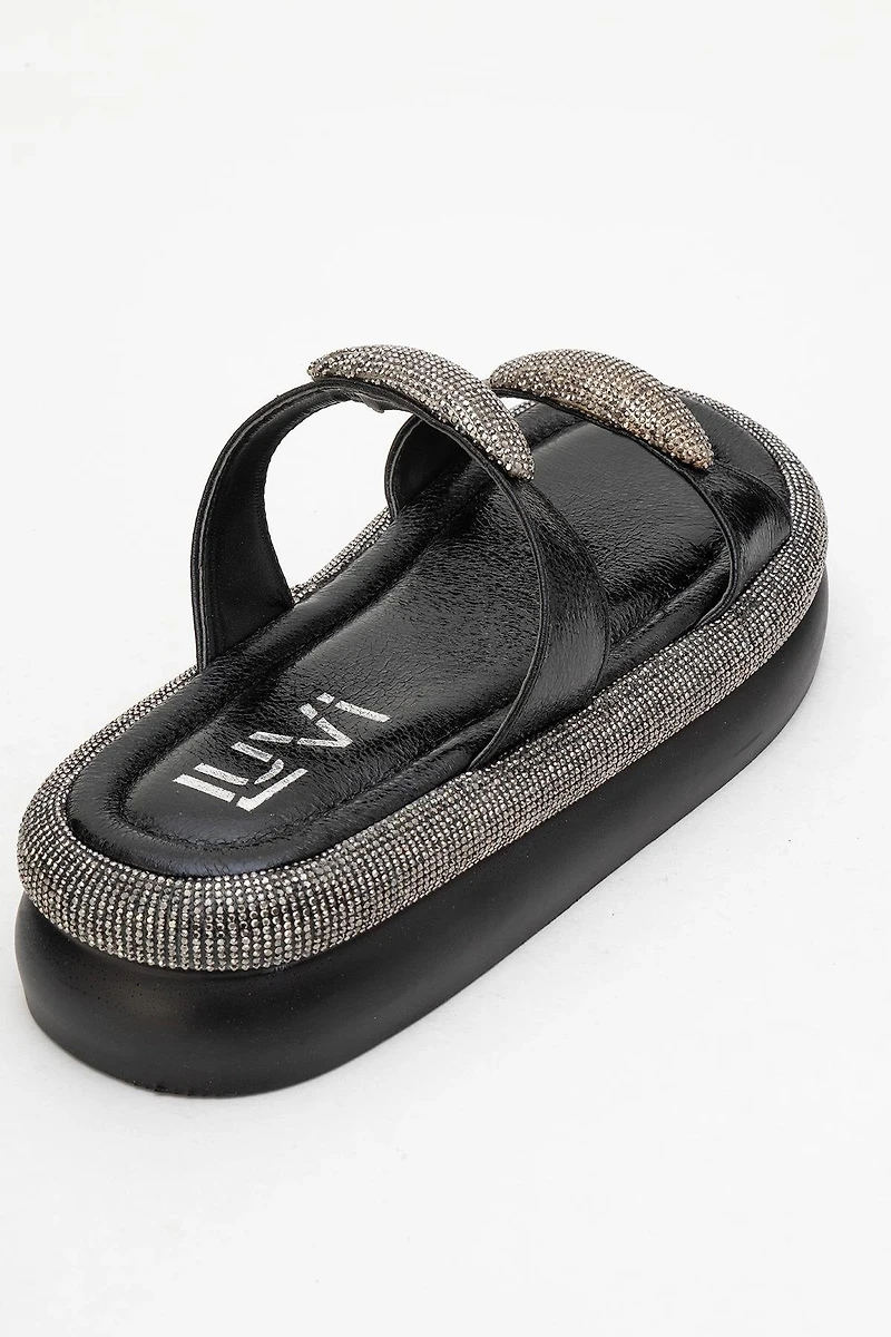Prologue Shoes Womens Finery Embellished Platform Slide