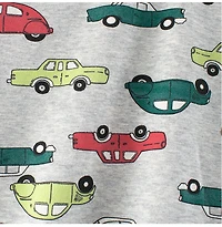 MyKids-USA Baby Boys Automobile Cars Cartoon Crew Neck Long Sleeve Grey Pullover