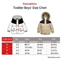 Rokka&Rolla Toddler Boys Heavy Winter Coat