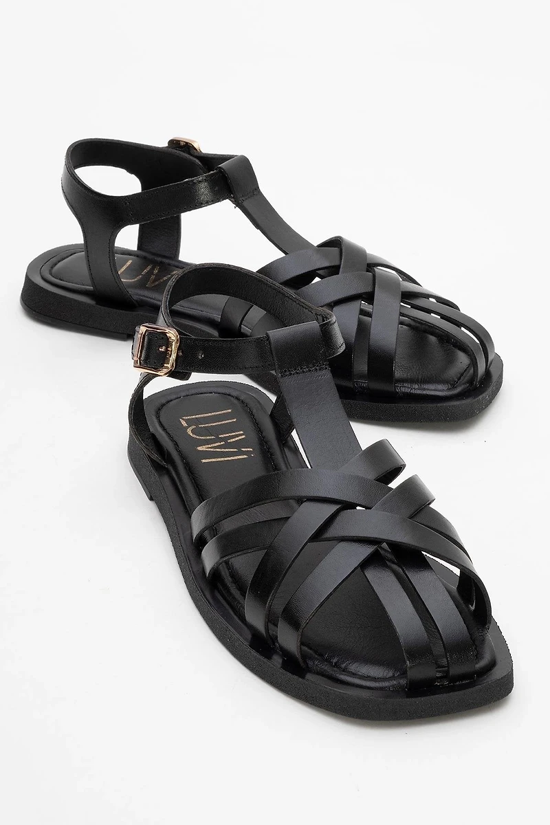 Forever & Always Womens Andres Leather Sandals