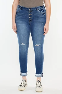 KanCan Women's Plus High Rise Ankle Skinny Jeans Dorah