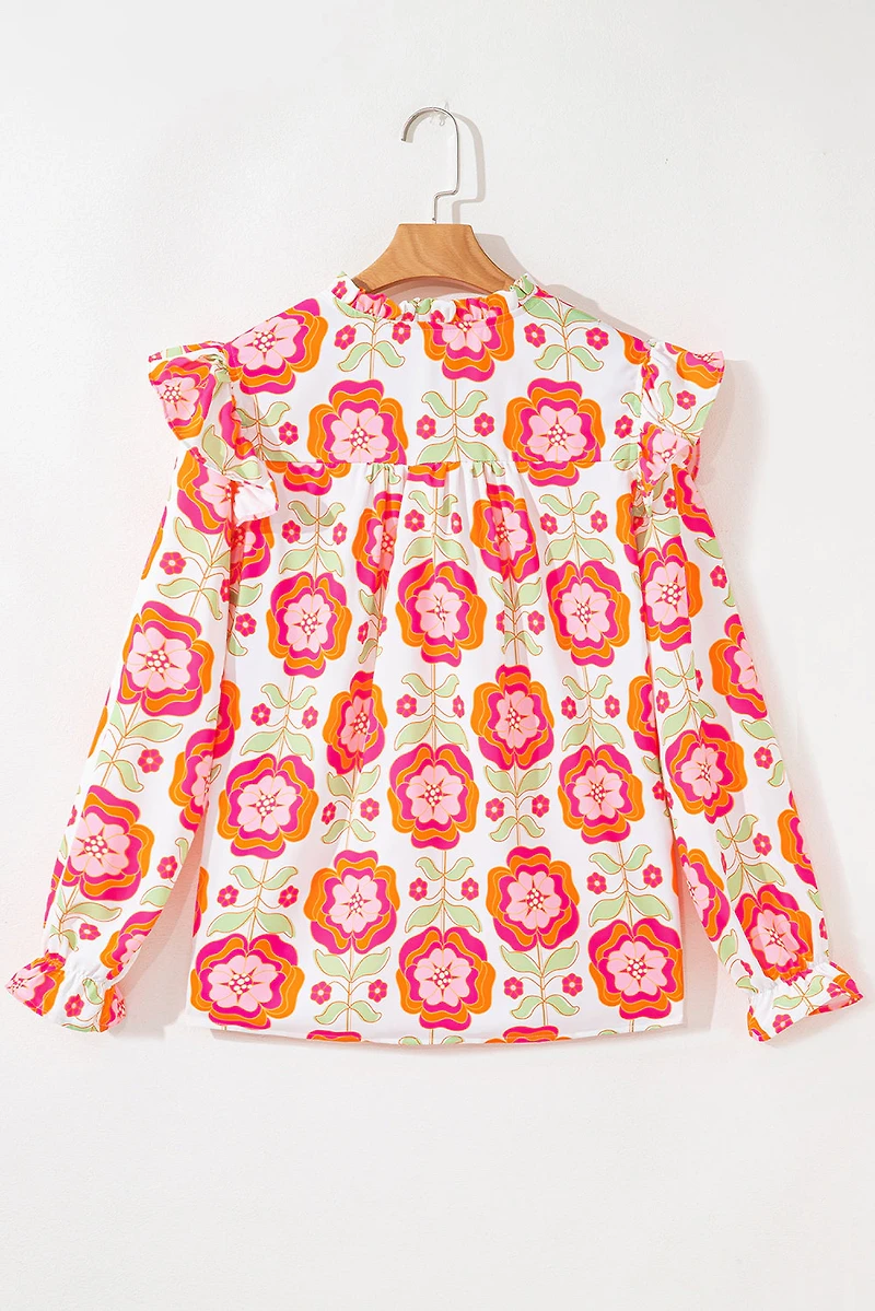 Threaded Pear Women's Josimira Long Sleeve Blouse Top