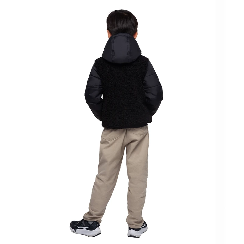 Rokka&Rolla Little & Big Kid Boys Sherpa Puffer Jacket