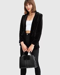 Belle & Bloom Womens Eternity Velvet Blazer