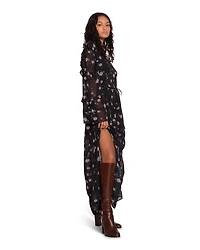 Belle & Bloom Womens Come As You Are Floral Maxi Dress