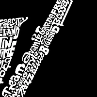 LA Pop Art Men's Word T-Shirt - Sax