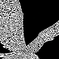 LA Pop Art Men's Word T-Shirt - Eagle