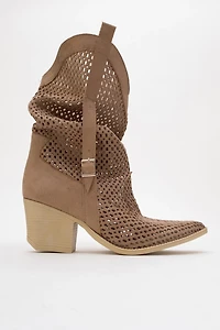 Prologue Shoes Womens Larry Western Cut-Out Summer Boots