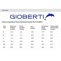 Gioberti Men's Long Sleeve Brushed Flannel Plaid Checkered Shirt with Corduroy Contrast