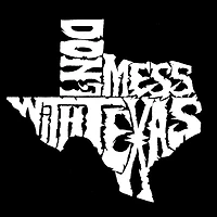 LA Pop Art Girls Word T-Shirt - Dont Mess With Texas