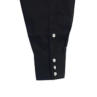 Gioberti Boy's Casual Western Solid Long Sleeve Shirt With Pearl Snaps