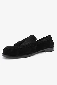 Forever & Always Womens Lupen Leather Tassel Loafers