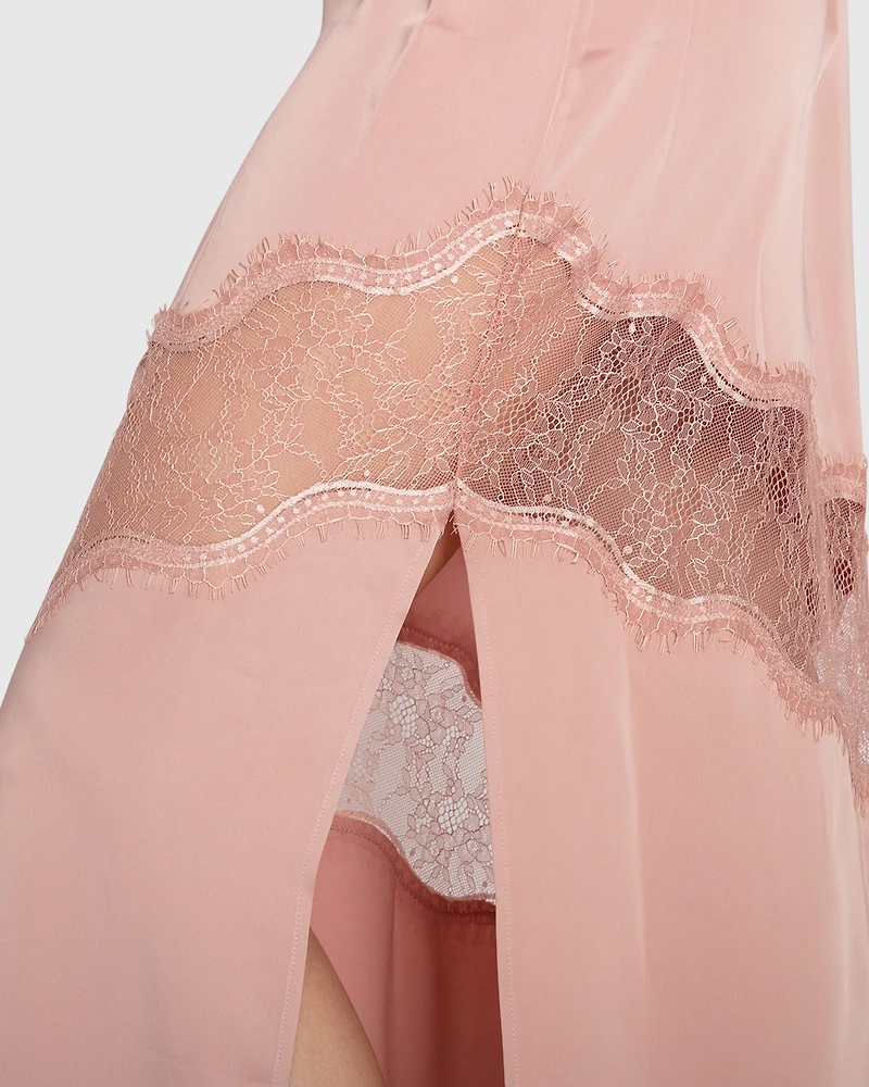 Heavenly Bodies Lace Slip Dress