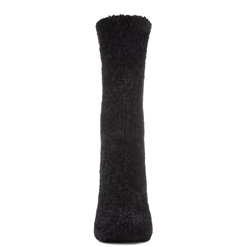 MeMoi Women's Velour Luxe Plush Crew Socks