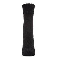 MeMoi Women's Velour Luxe Plush Crew Socks