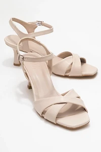 Prologue Shoes Womens Melin Cross Strap Stiletto Sandal