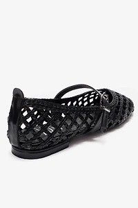 Prologue Shoes Womens Doux Woven Ballet Flat
