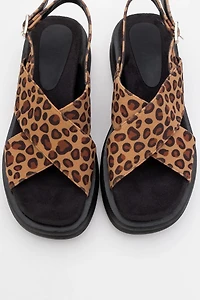 Prologue Shoes Womens Lungo Cross‑Strap Wedge Sandal