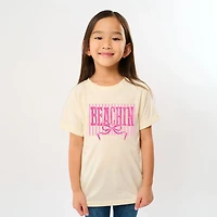 The Juniper Shop - Beachin Coquette Stripes Youth Short Sleeve Graphic T-Shirt