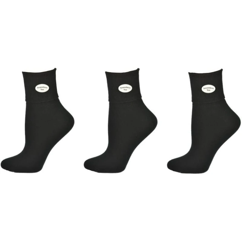 Wear Sierra Women Classic Ribbed Cuff Socks 3 Pairs pack