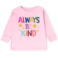 The Juniper Shop - Always Be Kind Stars Toddler Long Sleeve Graphic Tee