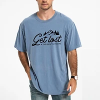 Simply Sage Market - Get Lost The Great Outdoors Men's Garment Dyed Graphic T-Shirt