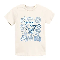 The Juniper Shop - Game Day Soccer Sketched Collage Youth Short Sleeve Graphic T-Shirt