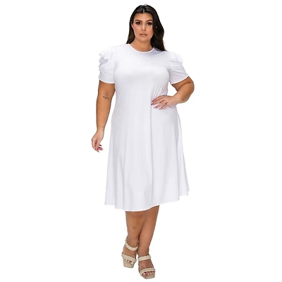 L I V D Women's Plus Size Aleyna Flare Dress
