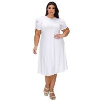 L I V D Women's Plus Size Aleyna Flare Dress