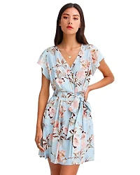 Belle & Bloom Womens I'm The Star Wrap Dress
