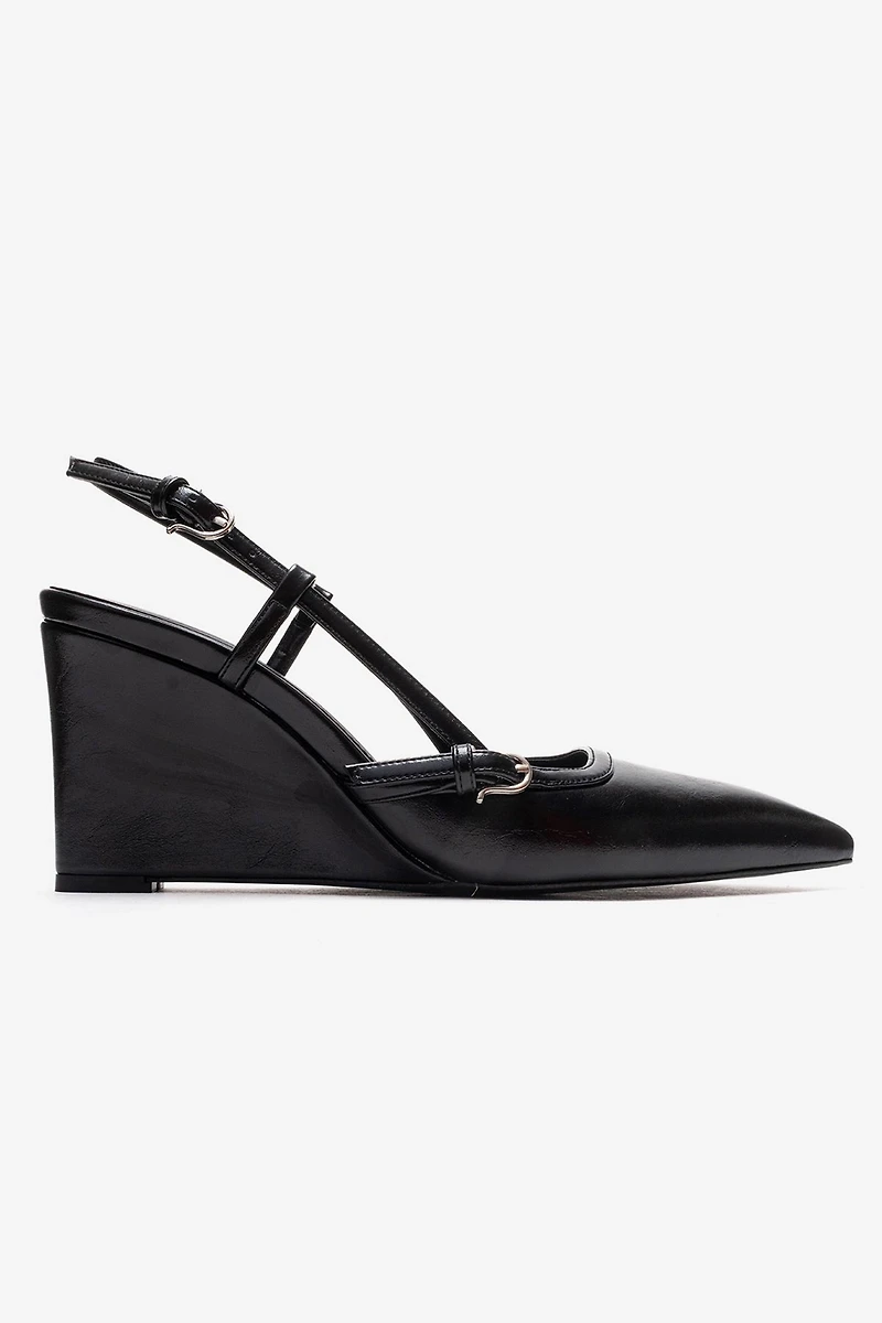 Prologue Shoes Womens Celia Pointed Toe Wedge Pump