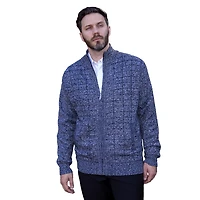 Gioberti Men's Knitted Full Zip Cardigan Sweater With Soft Brushed Flannel Lining