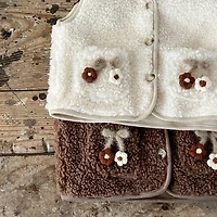MyKids-USA Baby Girl Ins Two Pockets Thickened Knit Cardigan