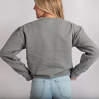Simply Sage Market - Women's Lightweight Garment Dyed Sweatshirt New York Retro Stripes